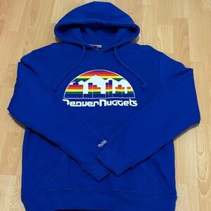 Mitchell & Ness Blue Denver Nuggets Skyline Hoodie